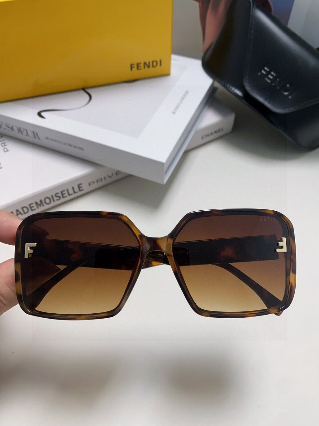 Fendi Square Brown Lens Sunglasses for Men & Women - 399285 - detail image 3