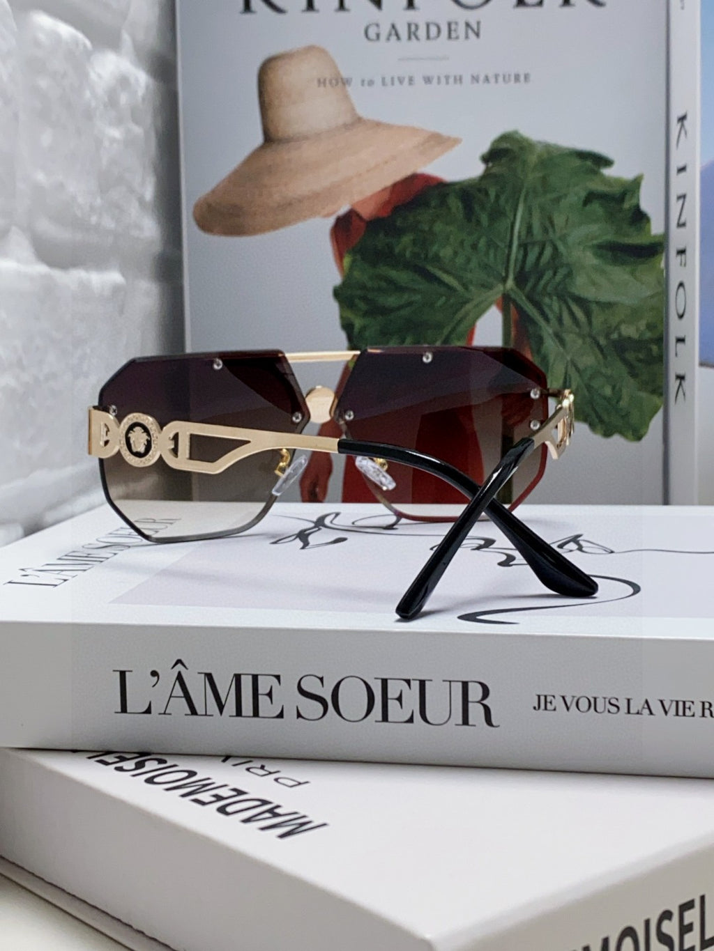 Versace Square Gray Lens Sunglasses for Men & Women - 432816