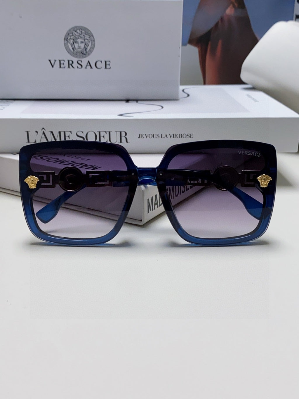 Versace Polarized Fashion Blue Lens Sunglasses for Men & Women - 432819 - detail image 6