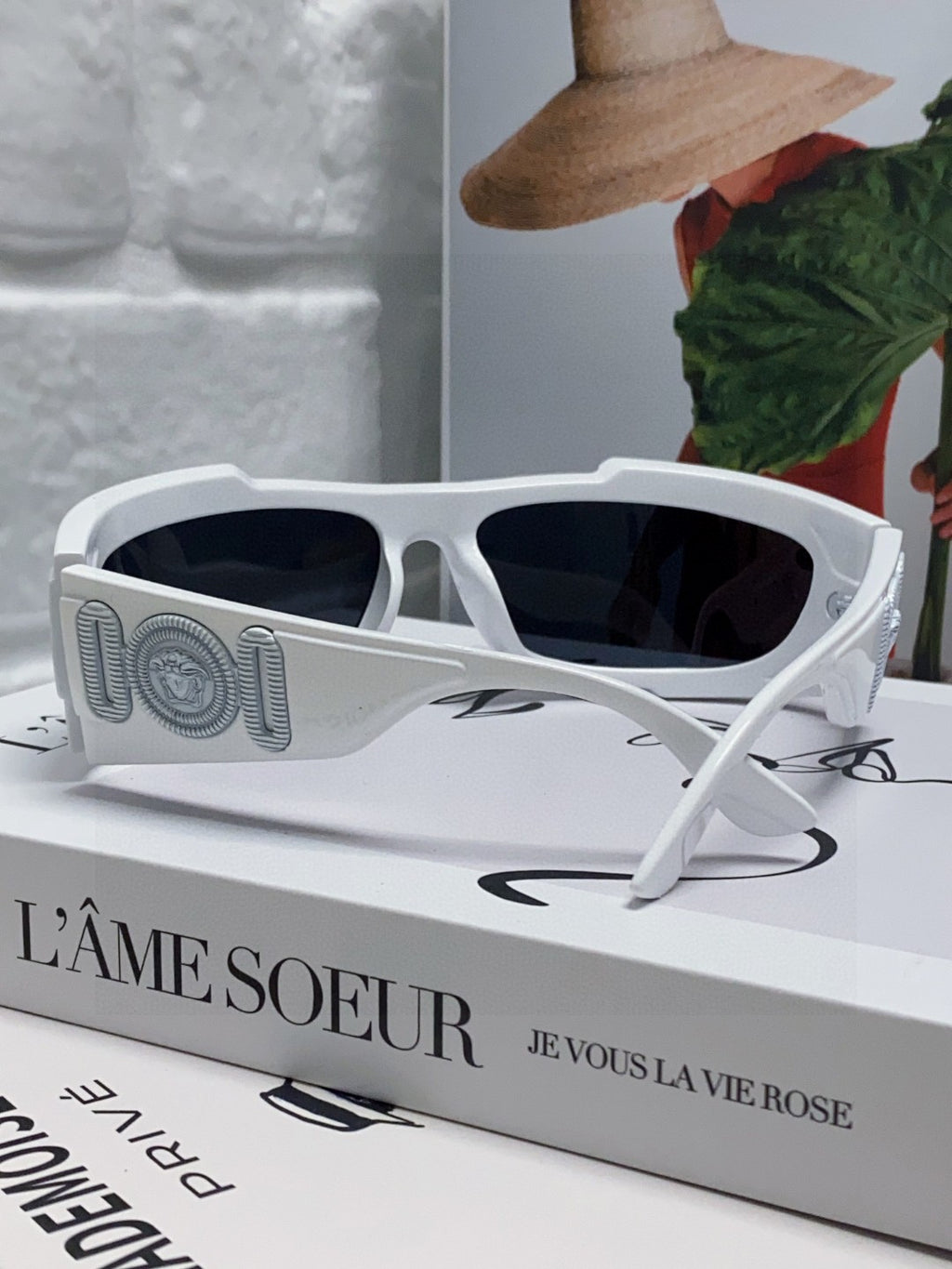 Versace Aviator Black Lens Sunglasses for Men