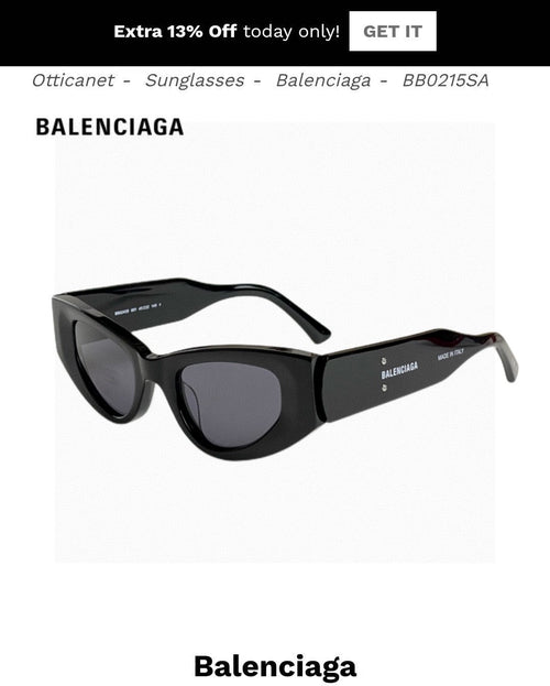 Balenciaga Polarized Cat-Eye Orange Lens Sunglasses for Men & Women - 416101