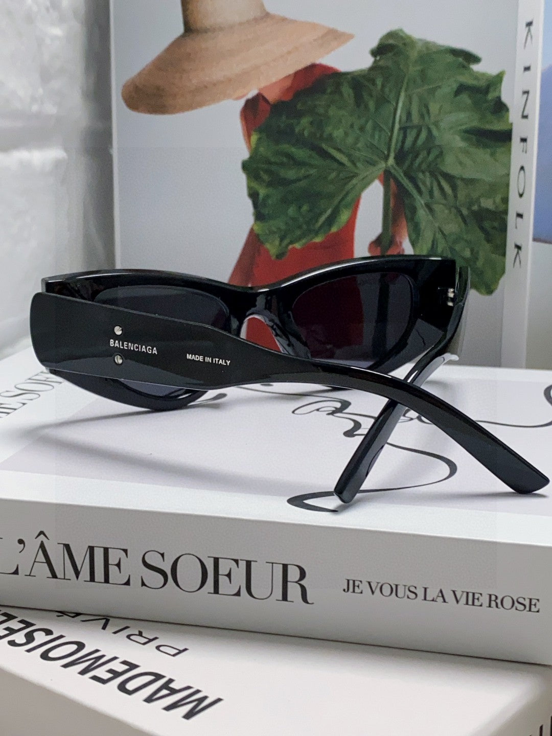 Balenciaga Polarized Cat-Eye Orange Lens Sunglasses for Men & Women - 416101 - detail image 4