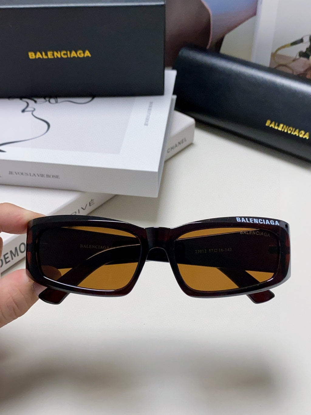 Balenciaga Square Silver Lens Sunglasses for Men & Women - 449638 - detail image 3
