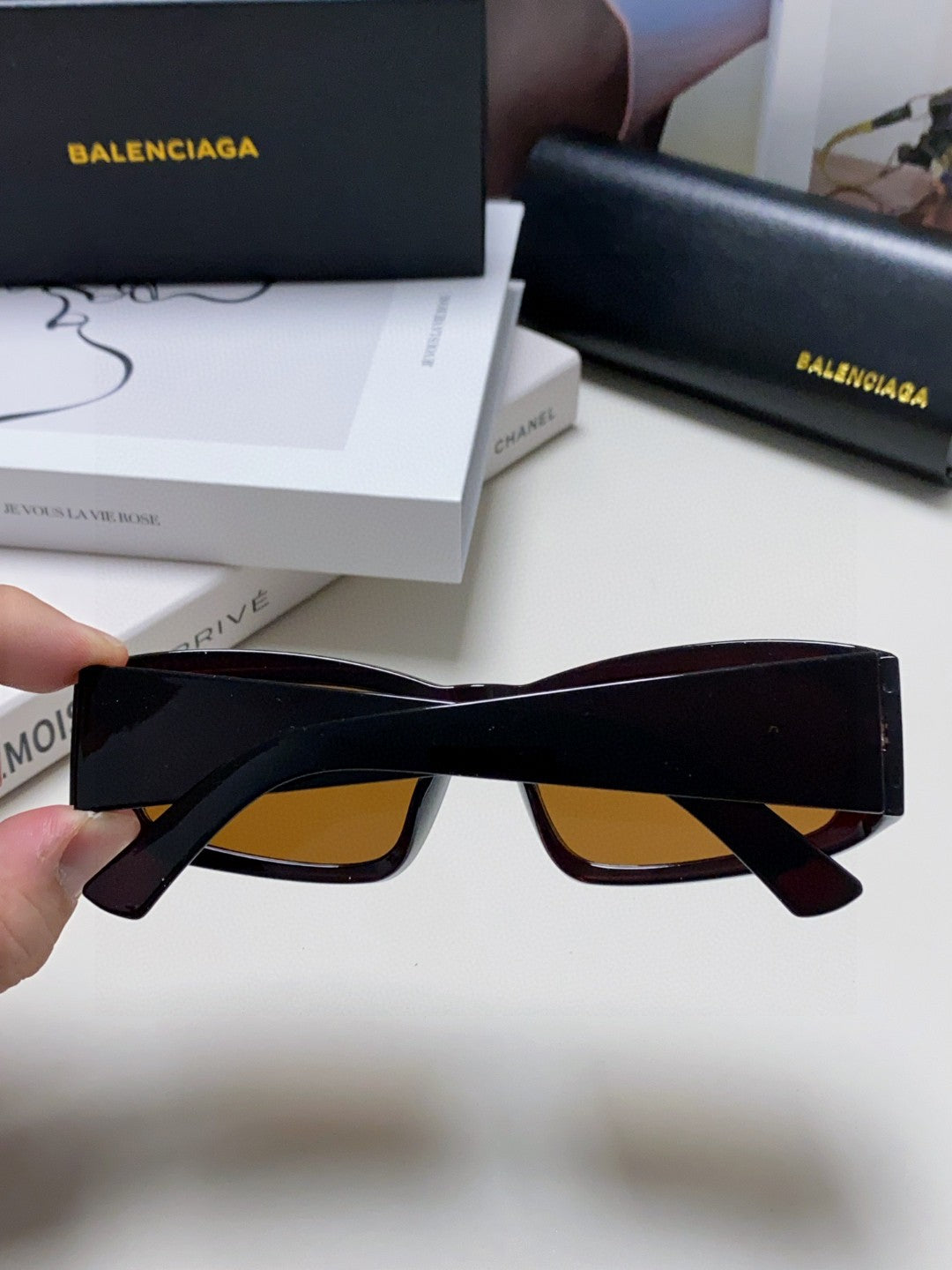 Balenciaga Square Silver Lens Sunglasses for Men & Women - 416104 - detail image 4