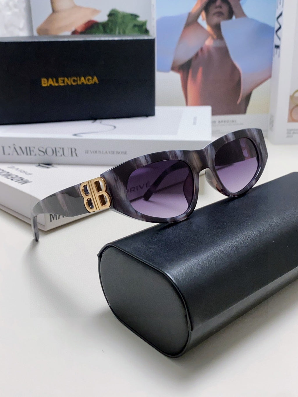 Balenciaga Fashion Silver Lens Sunglasses for Men & Women - 416108 - detail image 6