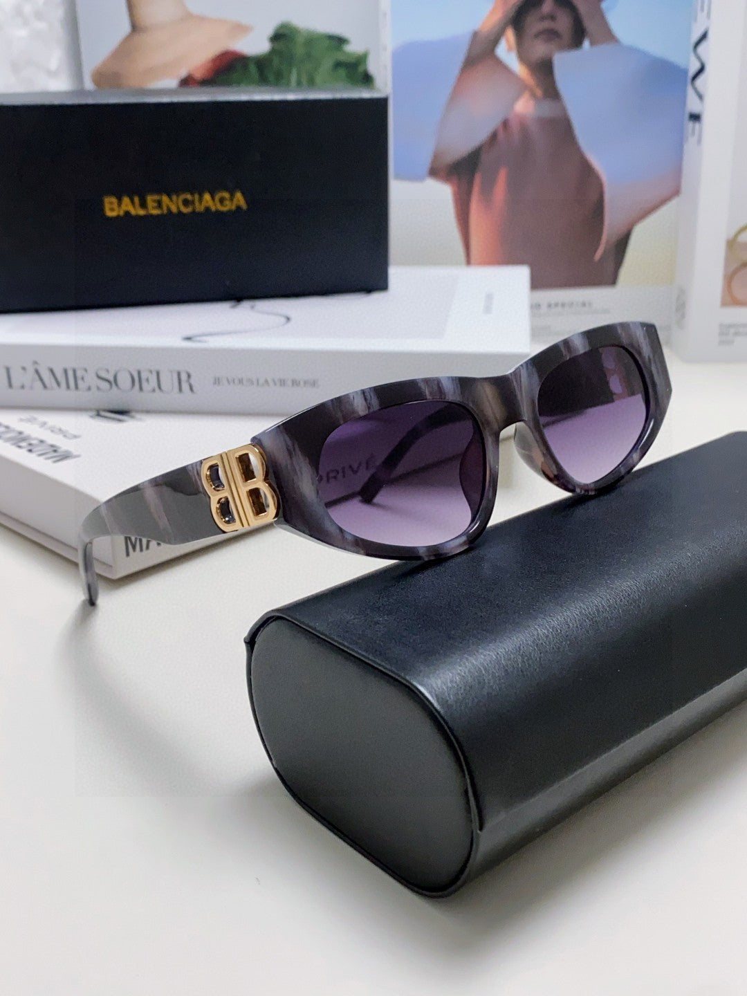 Balenciaga Fashion Silver Lens Sunglasses for Men & Women - 416108 - detail image 6