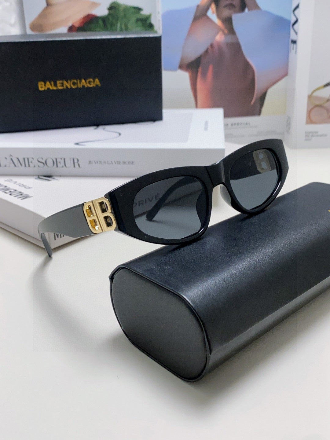 Balenciaga Fashion Gold Lens Sunglasses for Men & Women - detail image 7