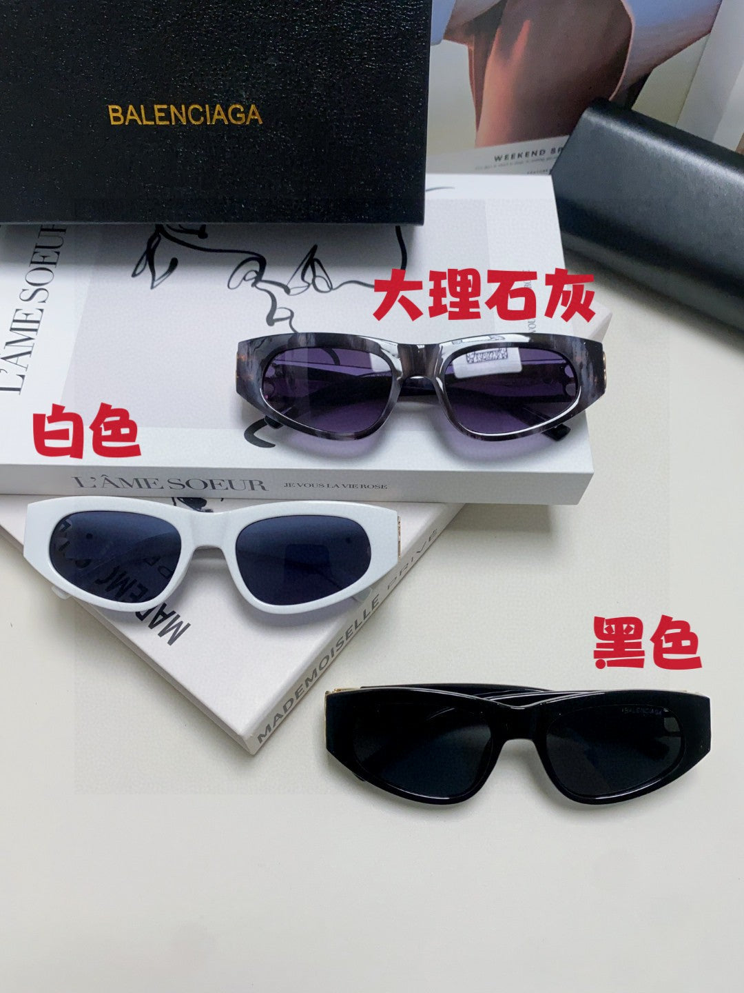 Balenciaga Fashion Gold Lens Sunglasses for Men & Women - detail image 9
