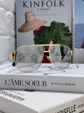 Versace Metal Square Gray Lens Sunglasses for Men & Women - 416356