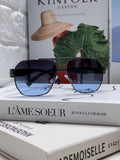 Versace Metal Square Blue Lens Sunglasses for Men & Women - 416357