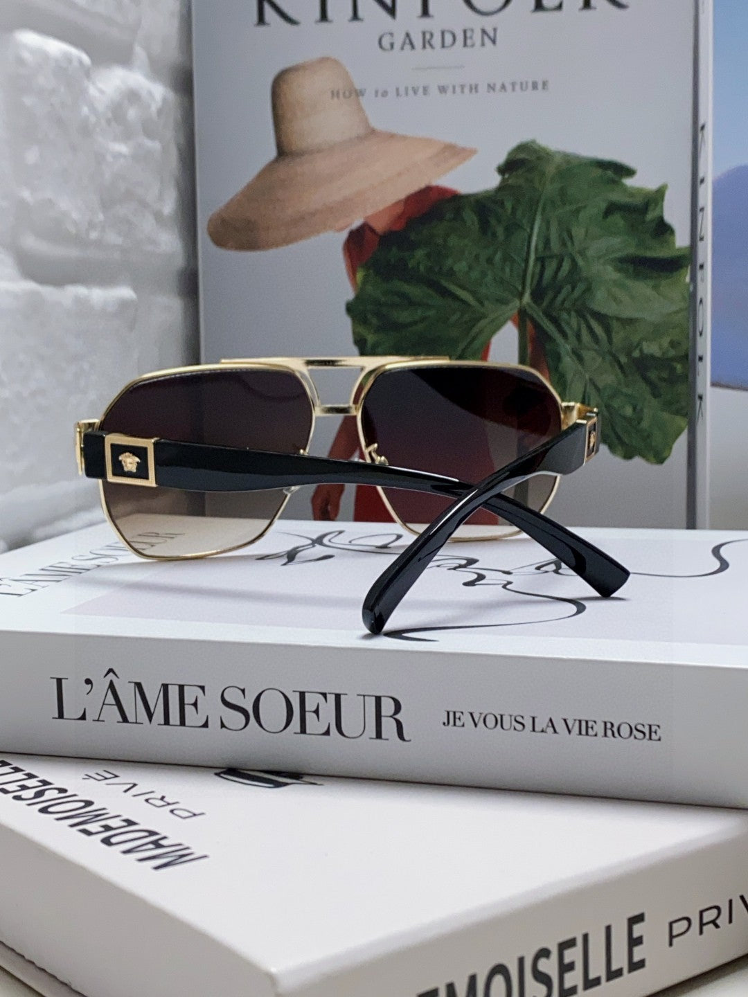 Versace Metal Square Gray Lens Sunglasses for Men & Women - 449846