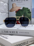 Versace Metal Square Blue Lens Sunglasses for Men & Women - 449847