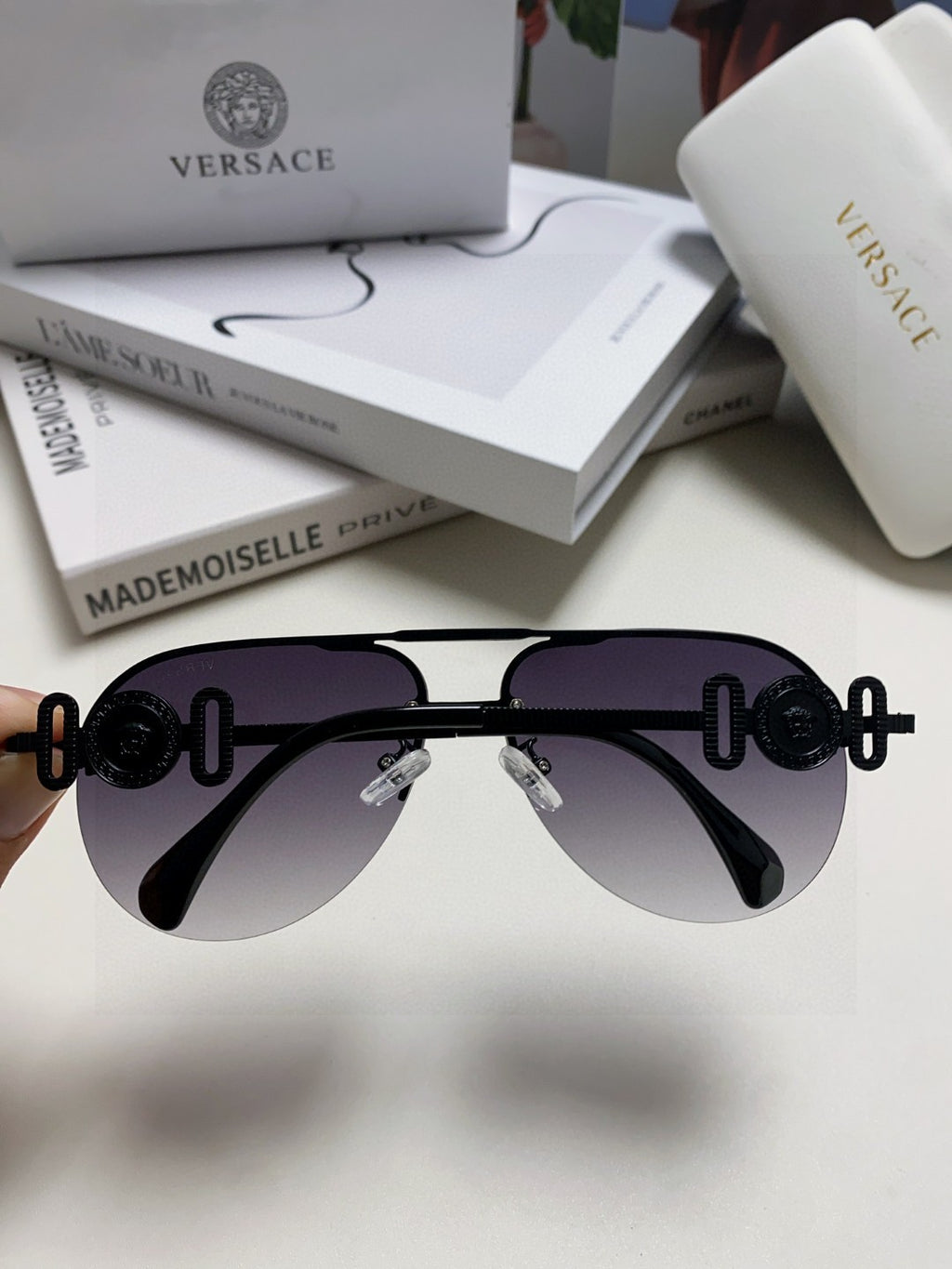 Versace Polarized Fashion Gray Lens Sunglasses for Men & Women - 416351 - detail image 4