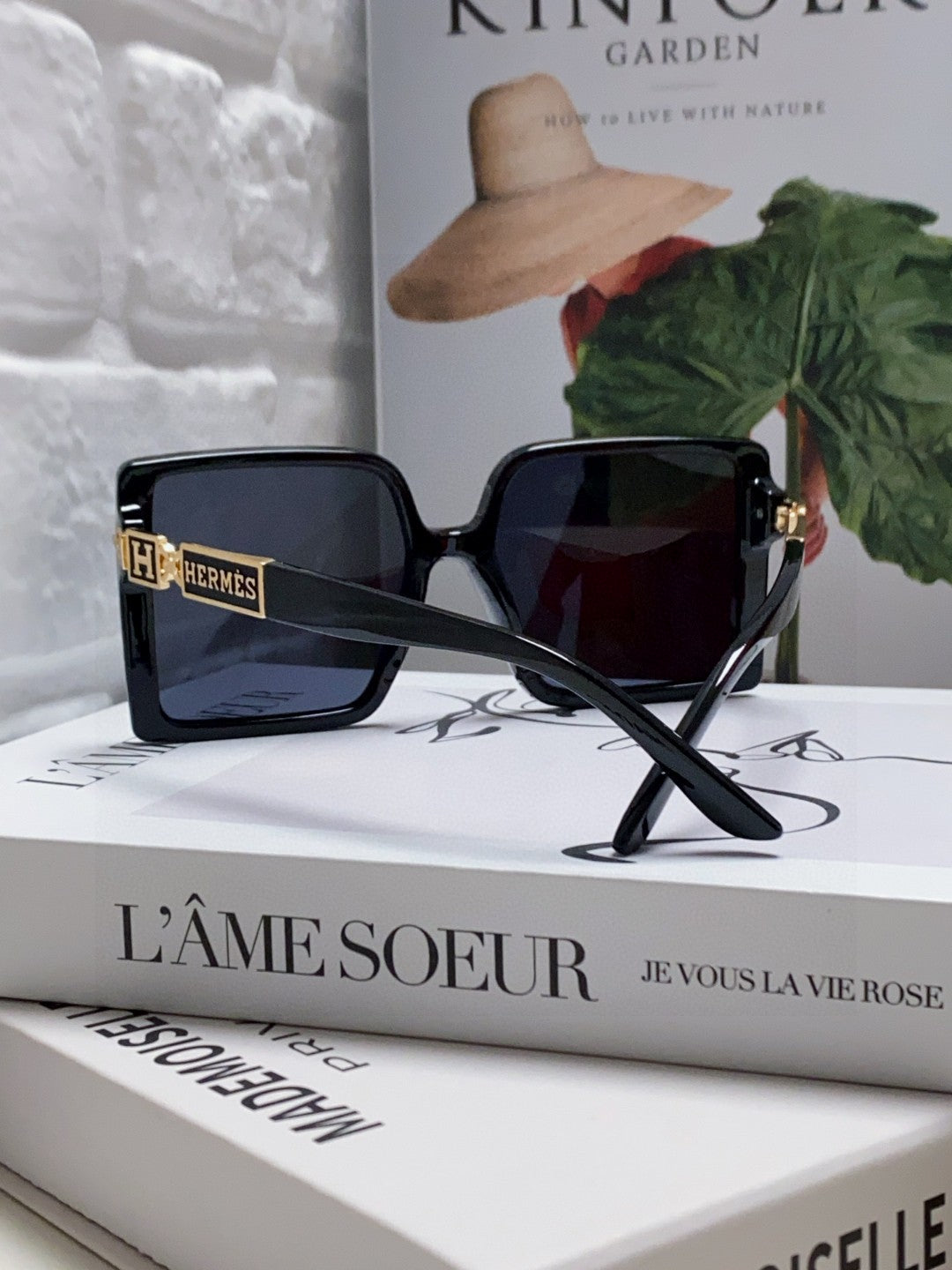Hermès Square Black Lens Sunglasses for Women