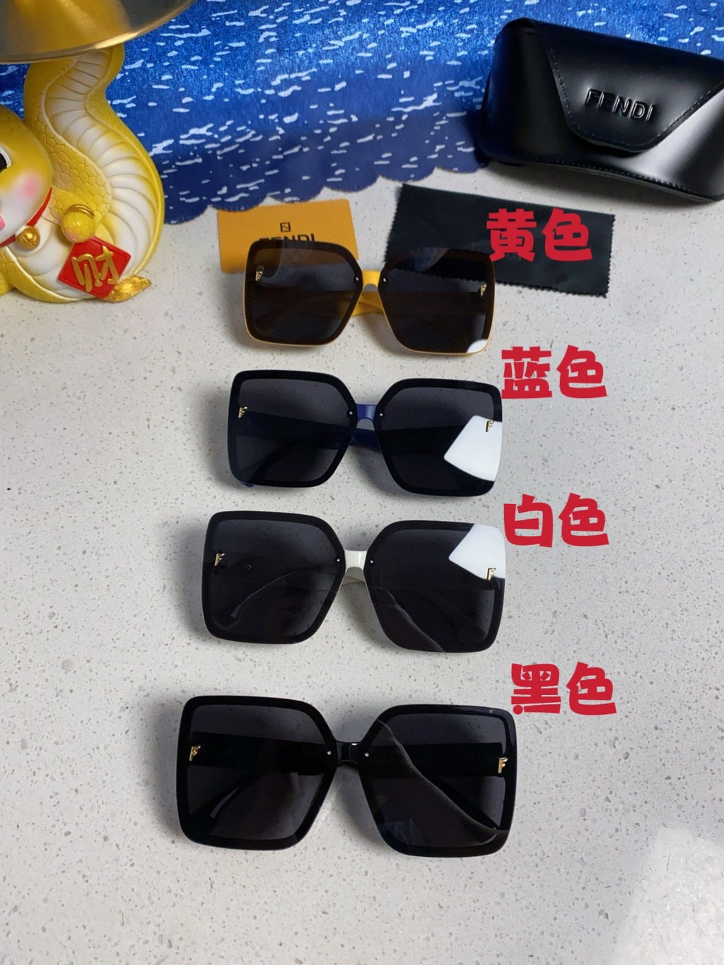 Fendi Oversized Black Lens Sunglasses for Women - detail image 11