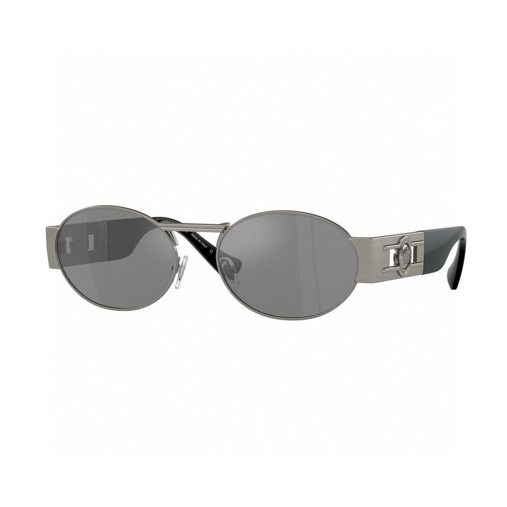 Versace Metal Oval Gray Lens Sunglasses for Men & Women