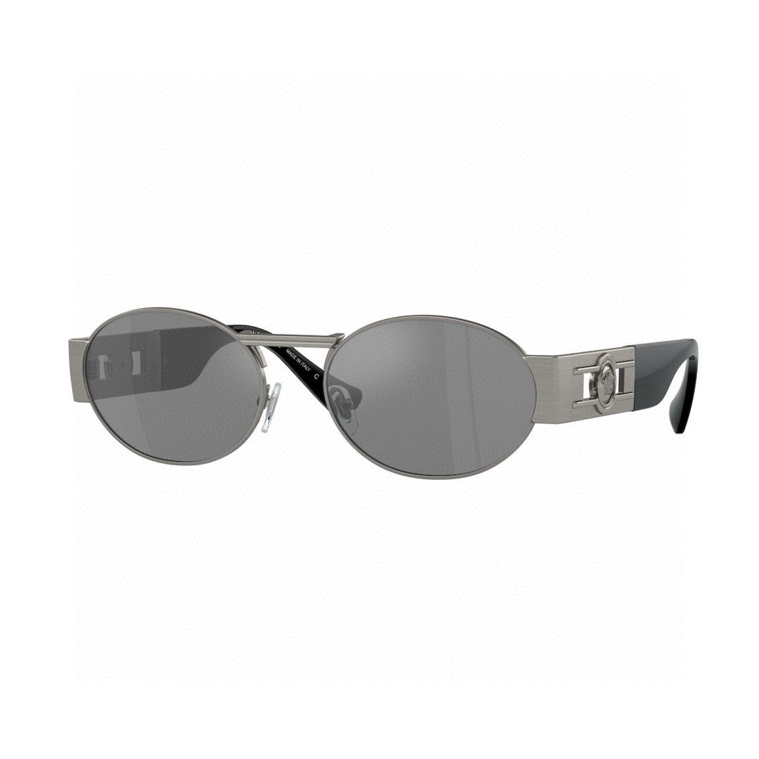 Versace Metal Oval Gray Lens Sunglasses for Men & Women