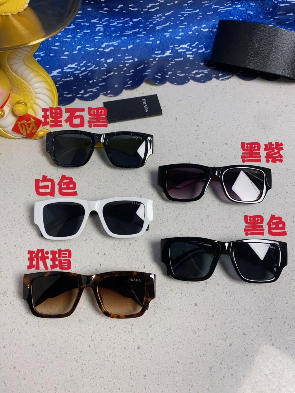 Prada Fashion Black Lens Sunglasses for Men & Women - 358430 - detail image 13