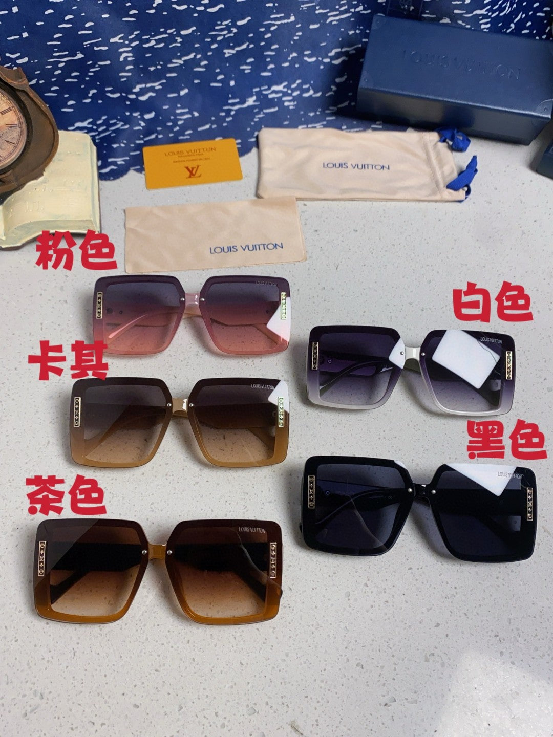 Louis Vuitton Polarized Oversized Gray Lens Sunglasses for Women - 381779 - detail image 12