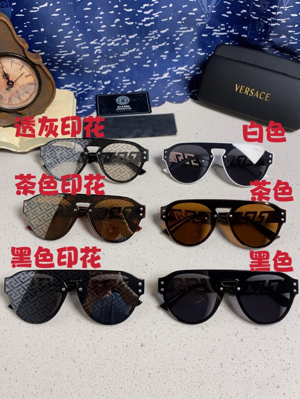 Versace Fashion Silver Lens Sunglasses for Men & Women - 867236 - detail image 12