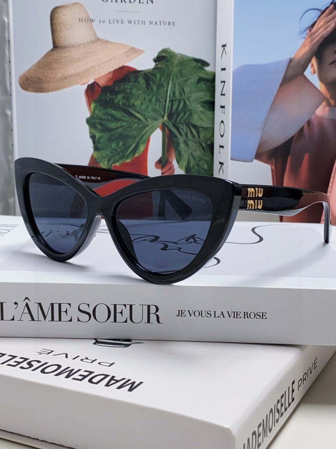 Miu Miu Cat-Eye Gray Lens Sunglasses for Men & Women - 449694 - detail image 2