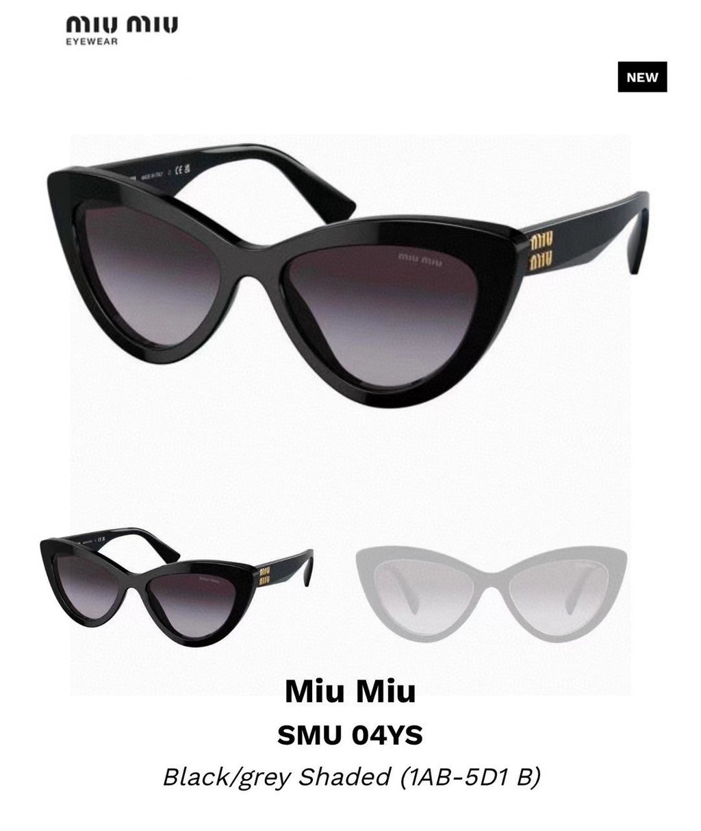 Miu Miu Cat-Eye Gray Lens Sunglasses for Men & Women - 449694