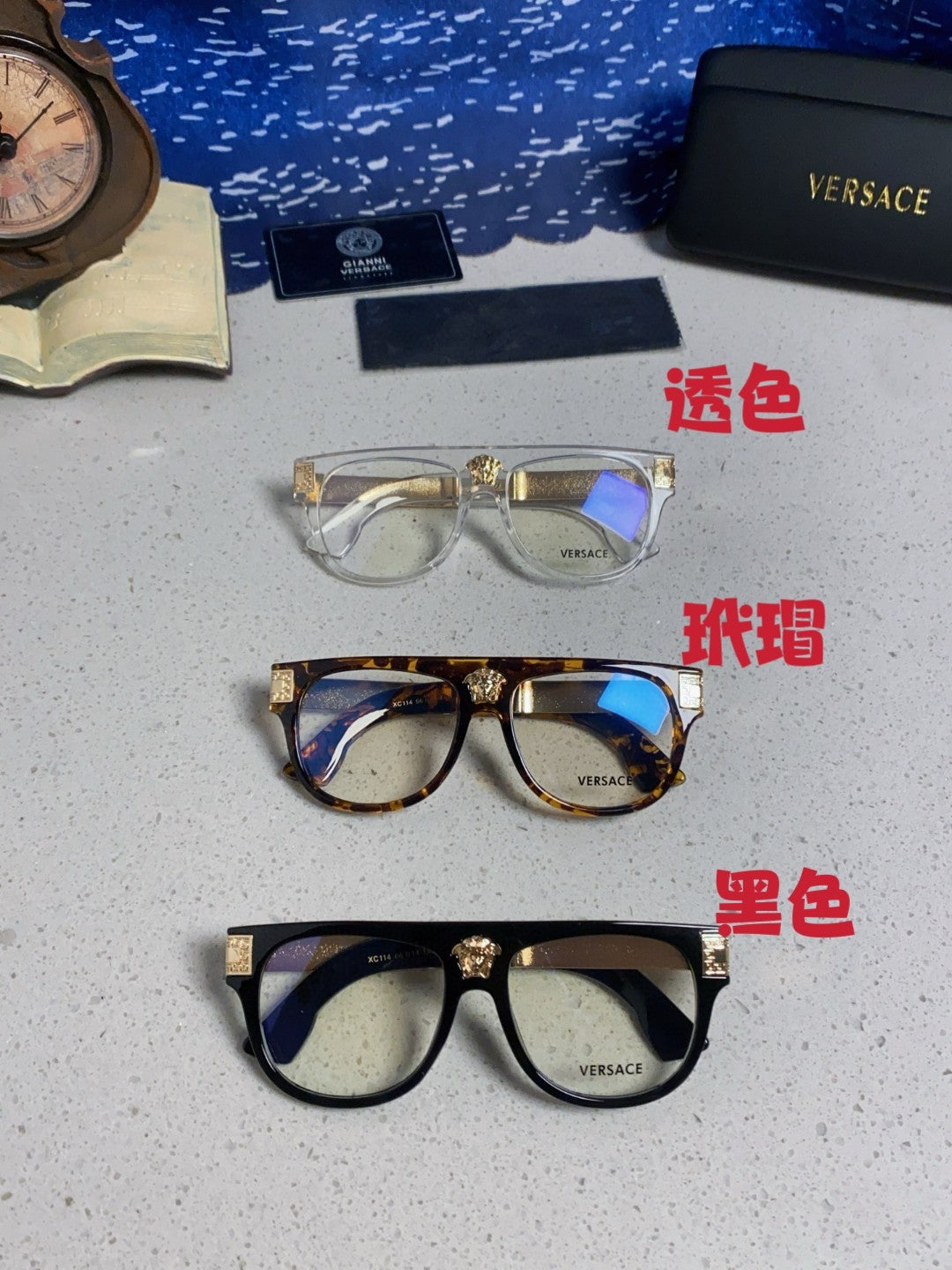 Versace Square Silver Lens Sunglasses for Men & Women - 372531 - detail image 12