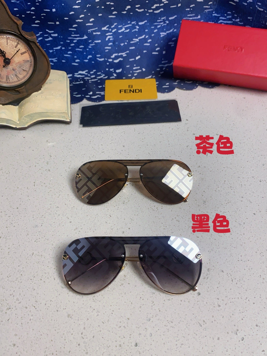 Fendi Aviator Gray Lens Sunglasses for Men & Women - 416301 - detail image 11