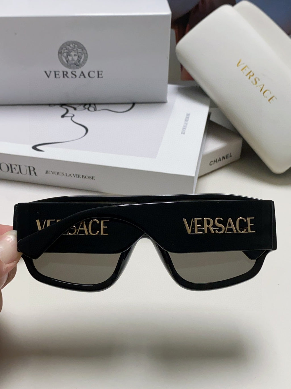 Versace Aviator Gray Lens Sunglasses for Men & Women - 449855 - detail image 4
