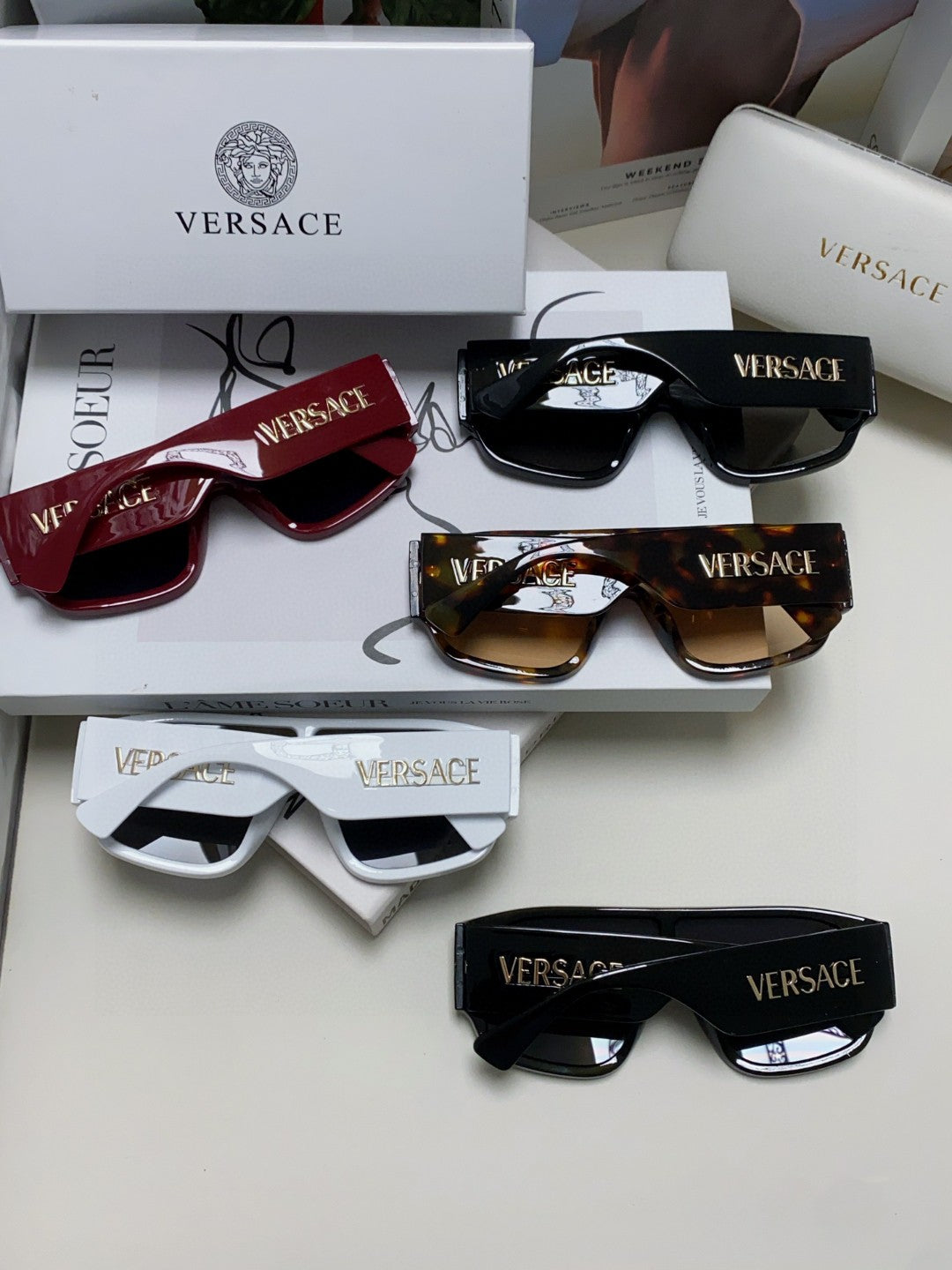 Versace Aviator Gray Lens Sunglasses for Men & Women - 449855 - detail image 8