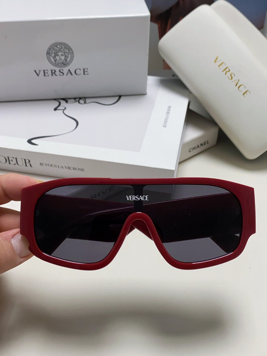 Versace Aviator Black Lens Sunglasses for Men & Women - 449856 - detail image 5
