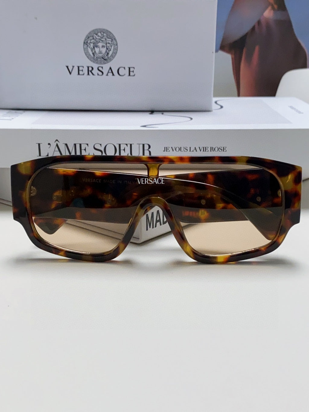 Versace Aviator Gold Lens Sunglasses for Men & Women - 449857 - detail image 8