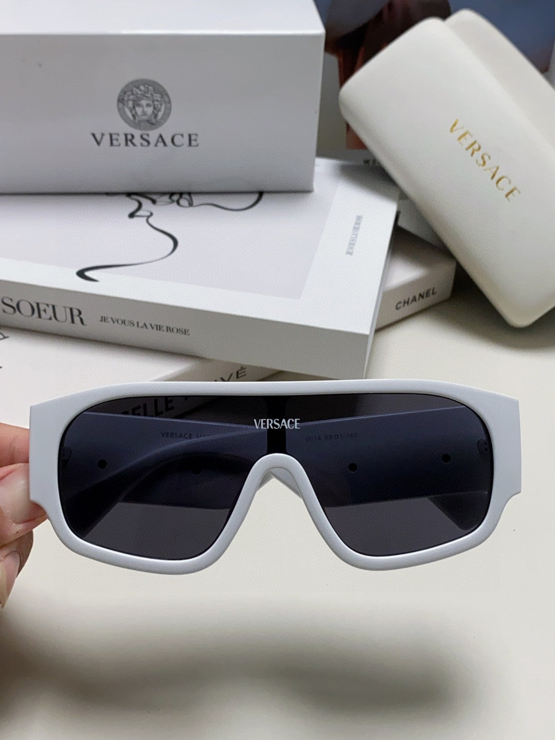 Versace Aviator Black Lens Sunglasses for Men & Women - 449858 - detail image 2