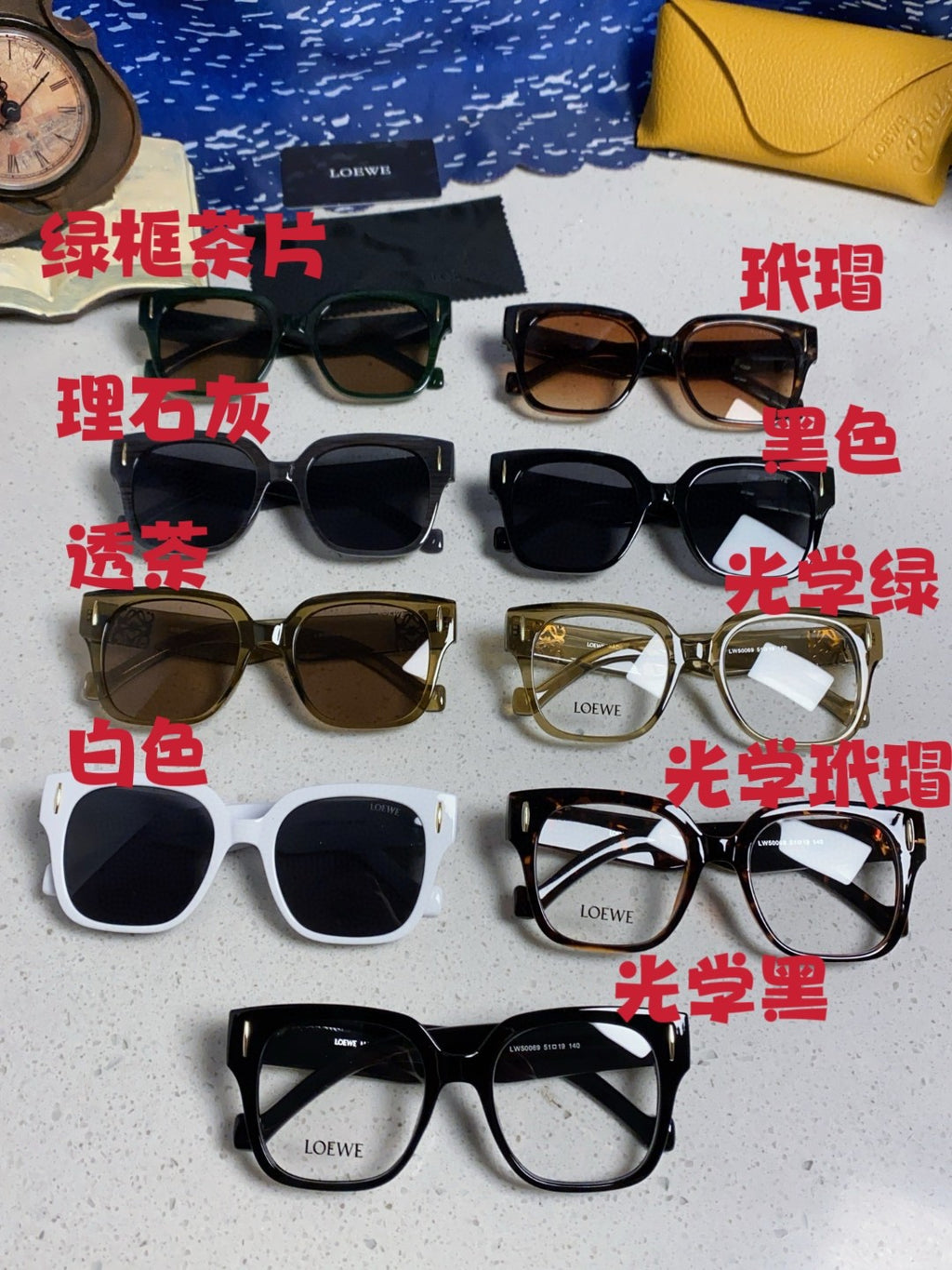 Loewe LW50069 Oversized Brown Lens Sunglasses for Men & Women - detail image 12