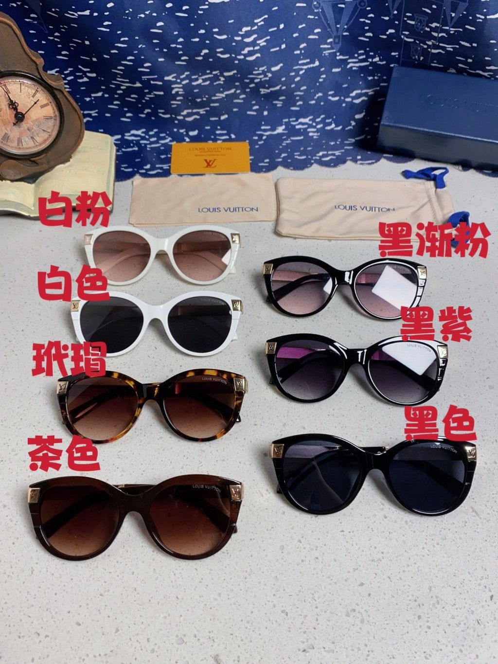 Louis Vuitton Cat-Eye Red Lens Sunglasses for Women - detail image 12