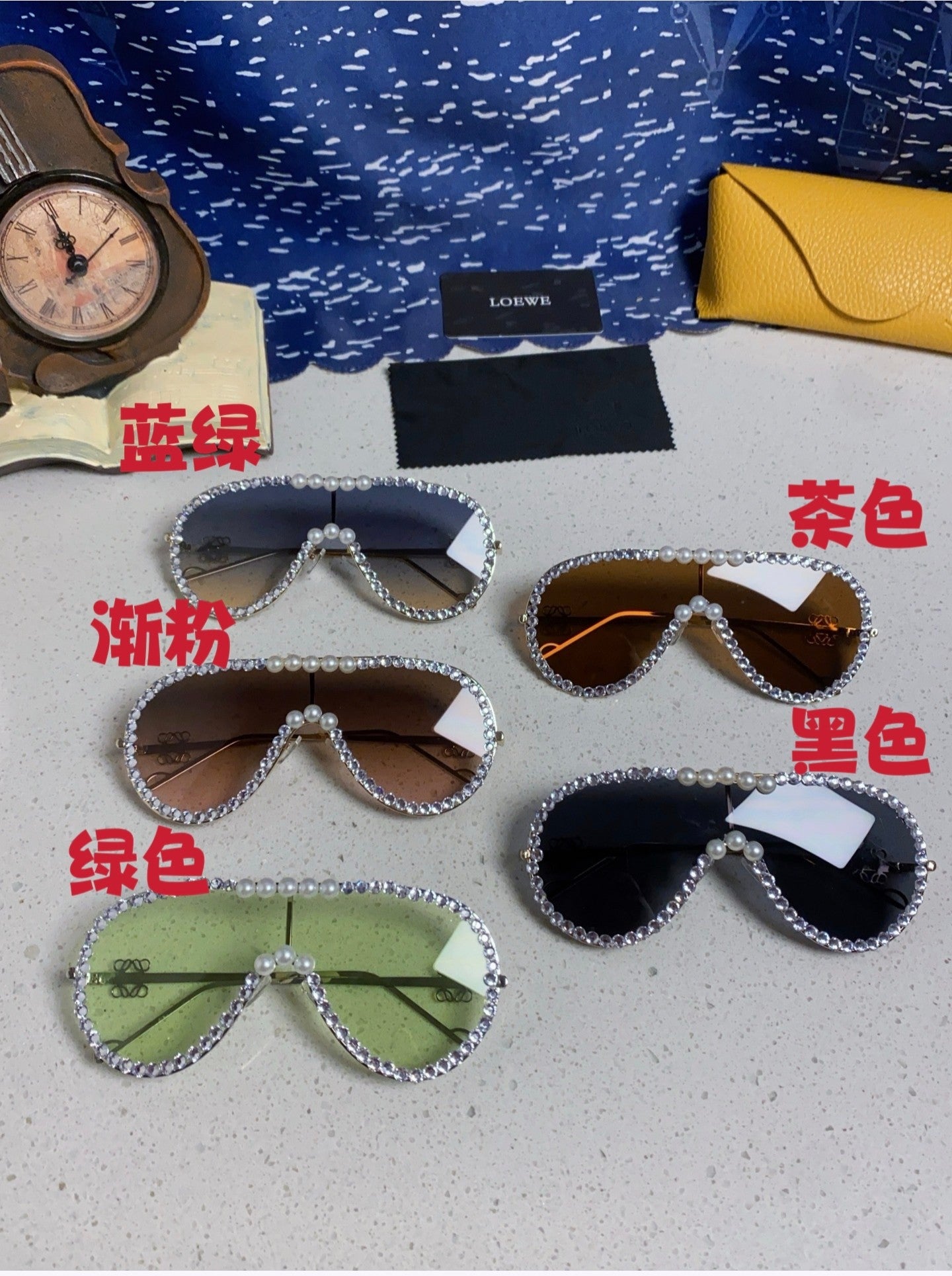 Loewe Oversized Black Lens Sunglasses for Men & Women - detail image 11