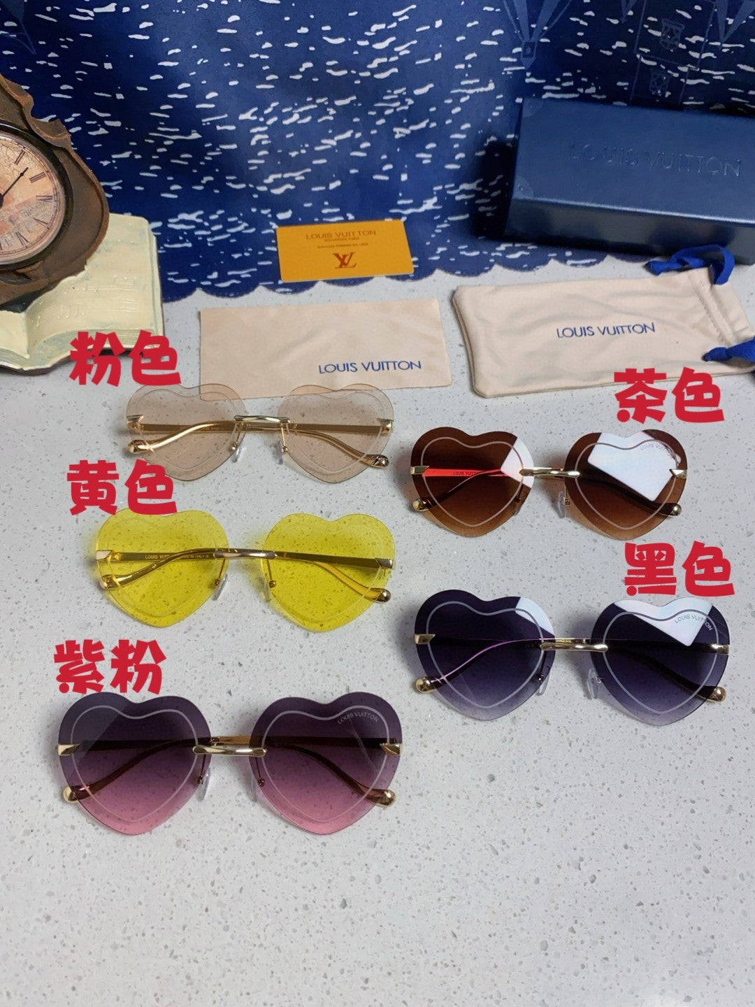 Louis Vuitton Lightweight Rimless Silver Lens Sunglasses for Women - 371402 - detail image 12