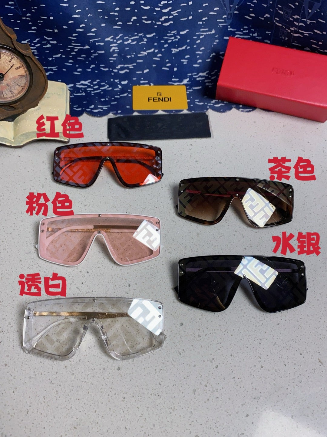 Fendi Fashion Silver Lens Sunglasses for Men & Women - 383041 - detail image 10