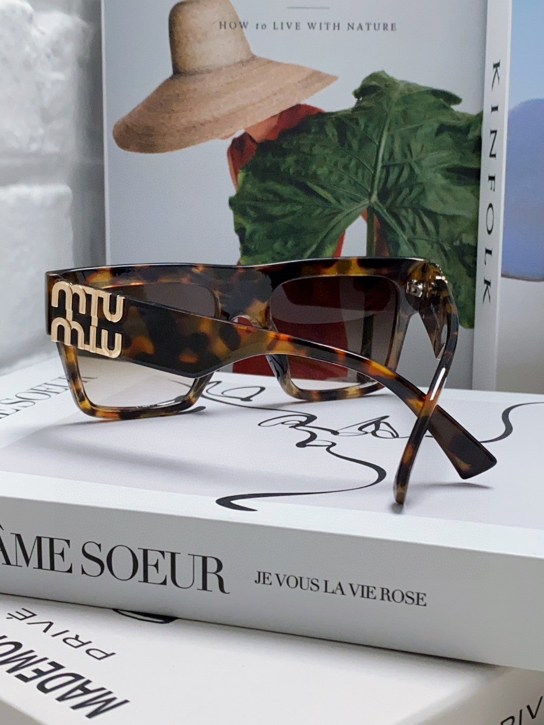 Miu Miu Square Silver Lens Sunglasses for Women - detail image 2