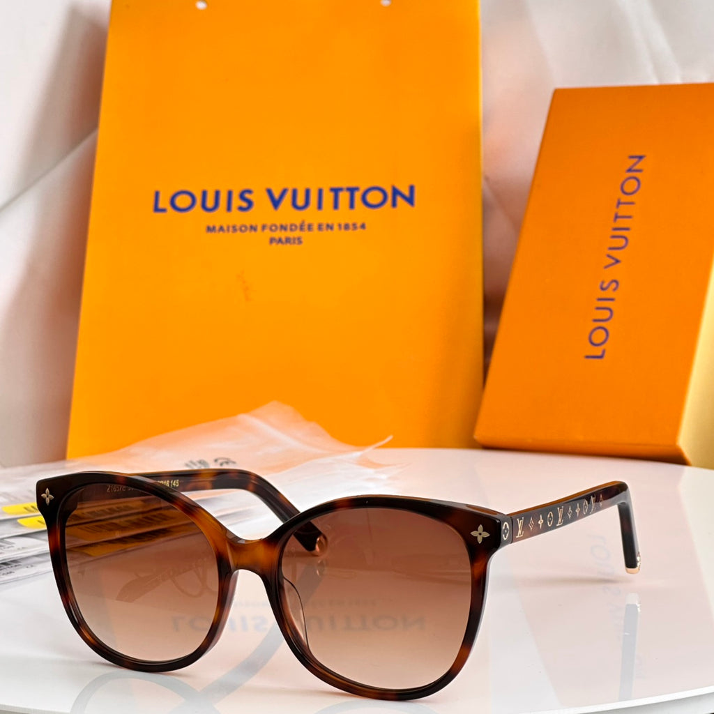 Louis Vuitton Z1657E Acetate Cat-Eye Orange Lens Sunglasses for Men & Women - detail image 3
