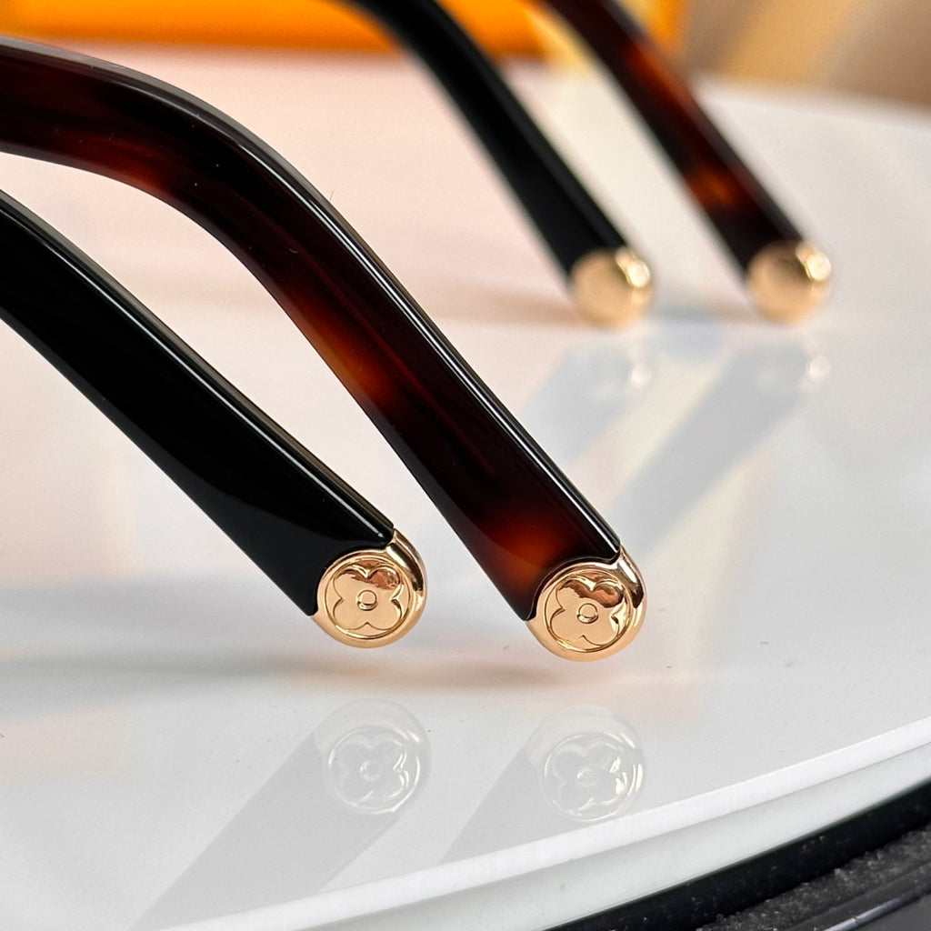 Louis Vuitton Z1657E Acetate Cat-Eye Orange Lens Sunglasses for Men & Women - detail image 6