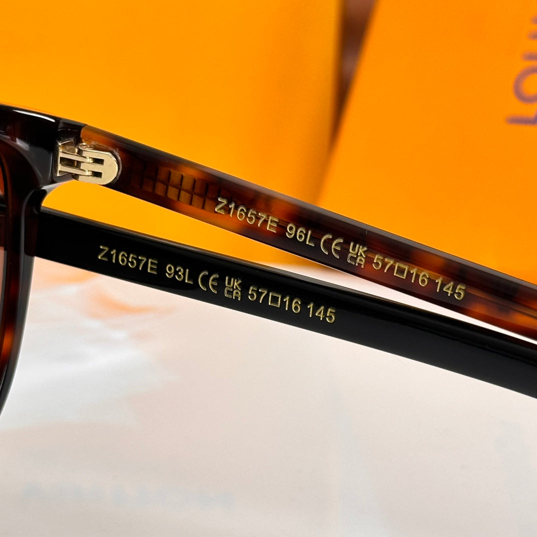 Louis Vuitton Z1657E Acetate Cat-Eye Orange Lens Sunglasses for Men & Women - detail image 7