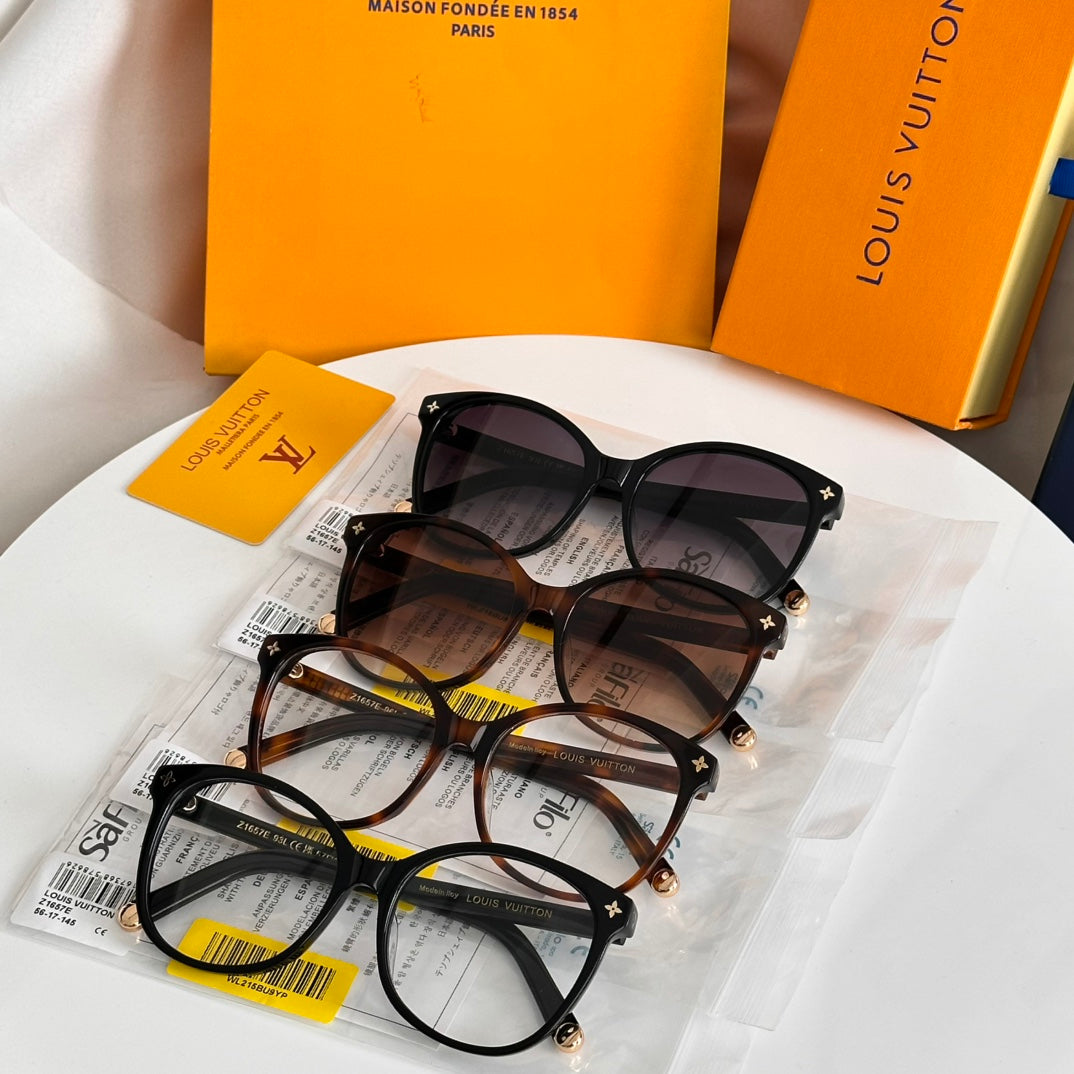 Louis Vuitton Z1657E Acetate Cat-Eye Orange Lens Sunglasses for Men & Women - detail image 9