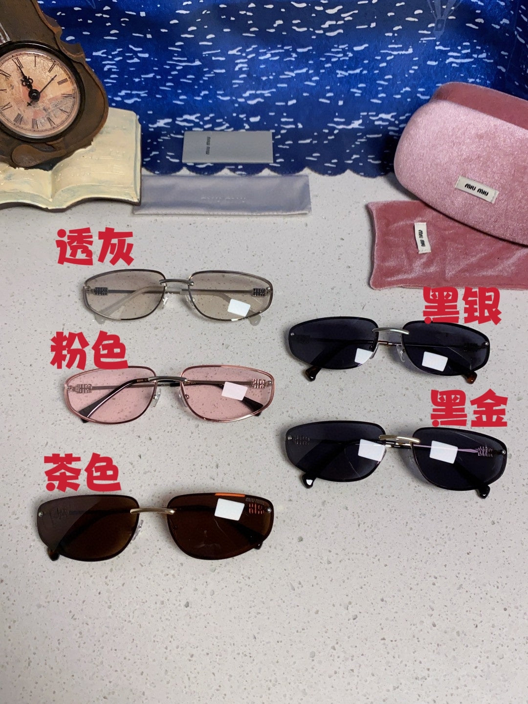 Miu Miu Fashion Silver Lens Sunglasses for Men & Women - 399173 - detail image 12