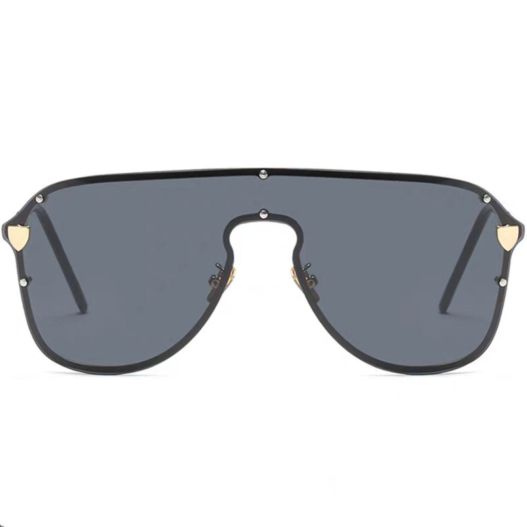 Versace Metal Oversized Red Lens Sunglasses for Men & Women - 466221