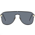 Versace Metal Oversized Red Lens Sunglasses for Men & Women - 466221