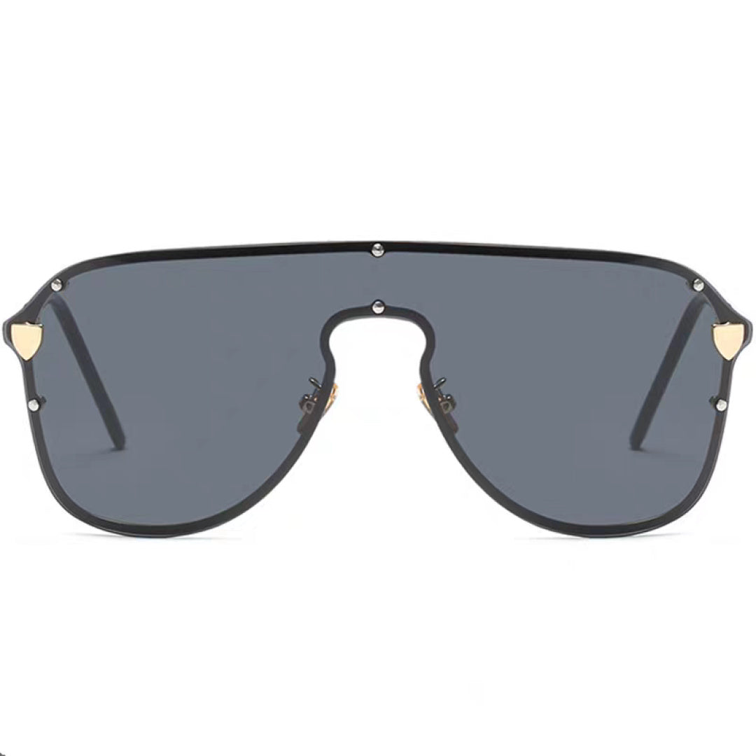 Versace Metal Oversized Red Lens Sunglasses for Men & Women - 466221