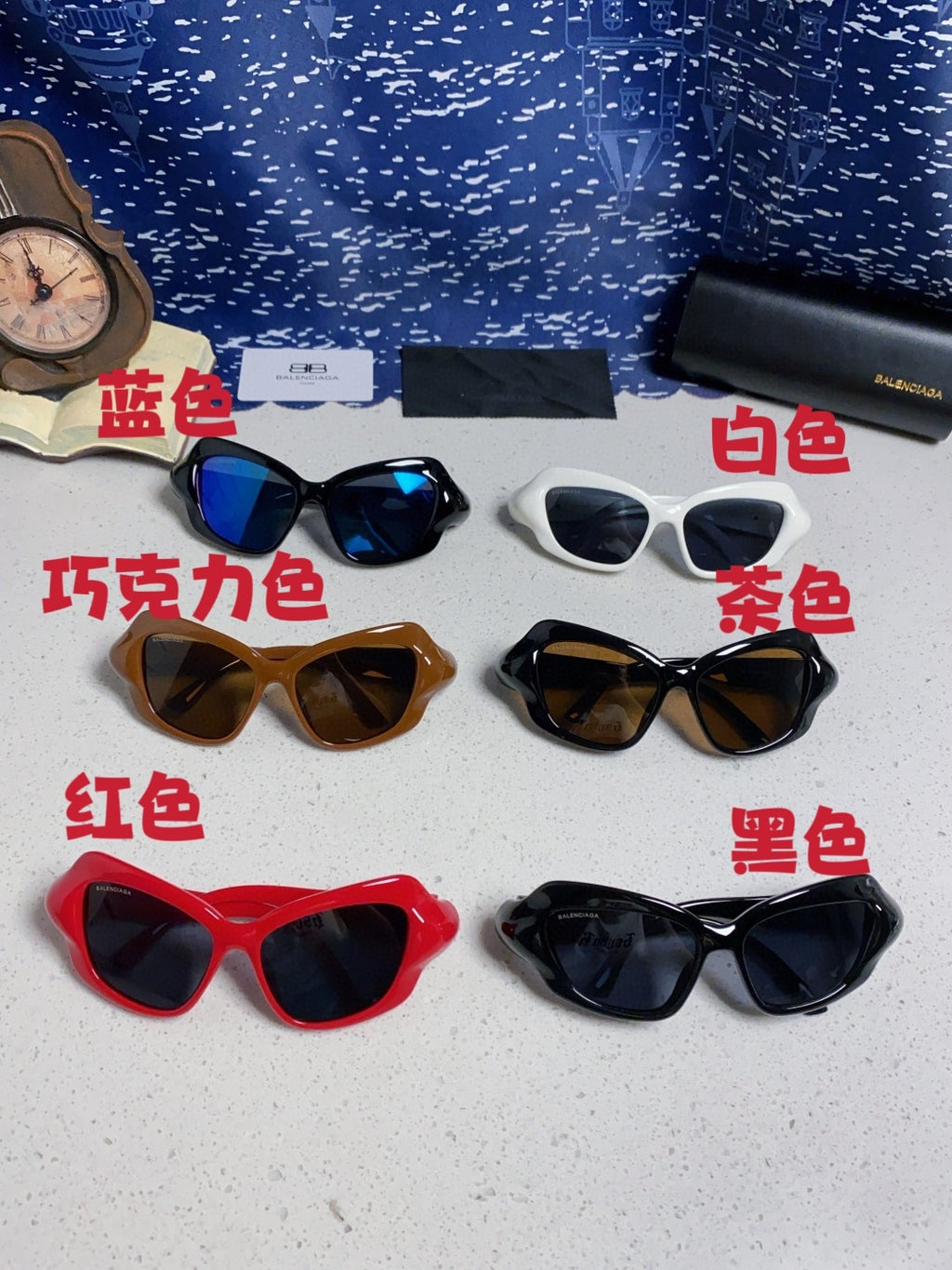 Balenciaga Oversized Brown Lens Sunglasses for Women - detail image 13