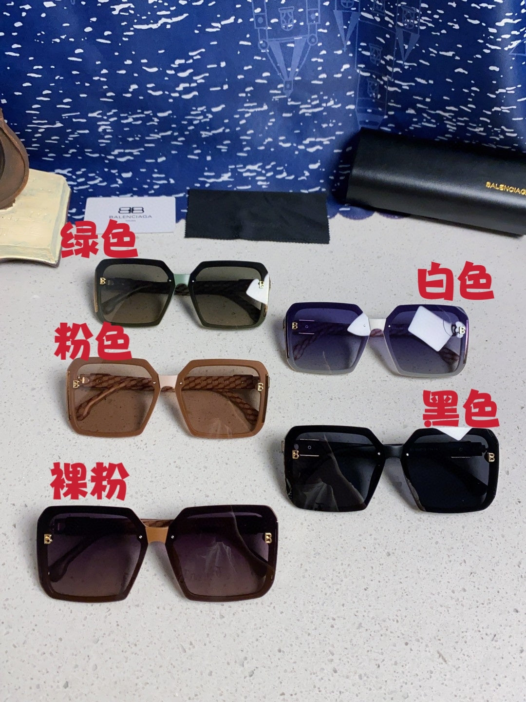 Balenciaga Square Gray Lens Sunglasses for Men & Women - 416115 - detail image 11