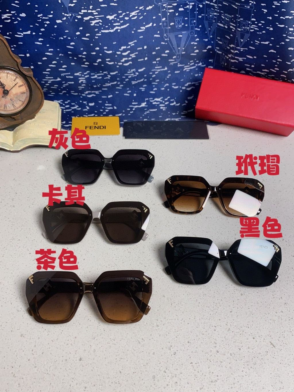 Fendi Cat-Eye Brown Lens Sunglasses for Men & Women - detail image 12